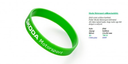 Skoda Motorsport szilikon karkötő